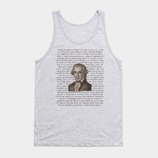 Emmanuel Kant Portrait and Quote Tank Top